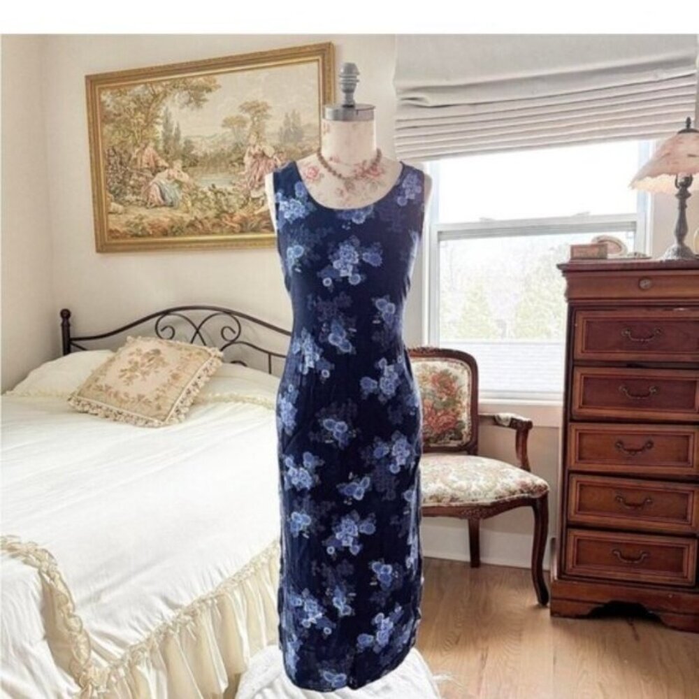 Floral Blue Mini Dress